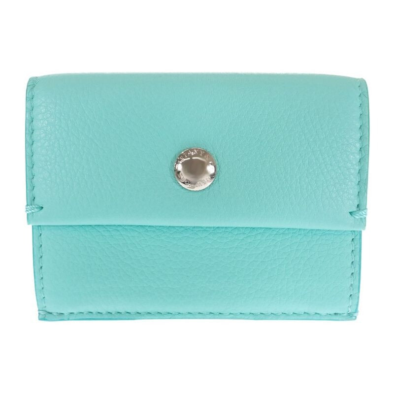 Tiffany & Co Compact Wallet Trifold Leather