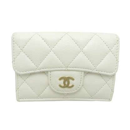 Chanel Trifold Wallet White