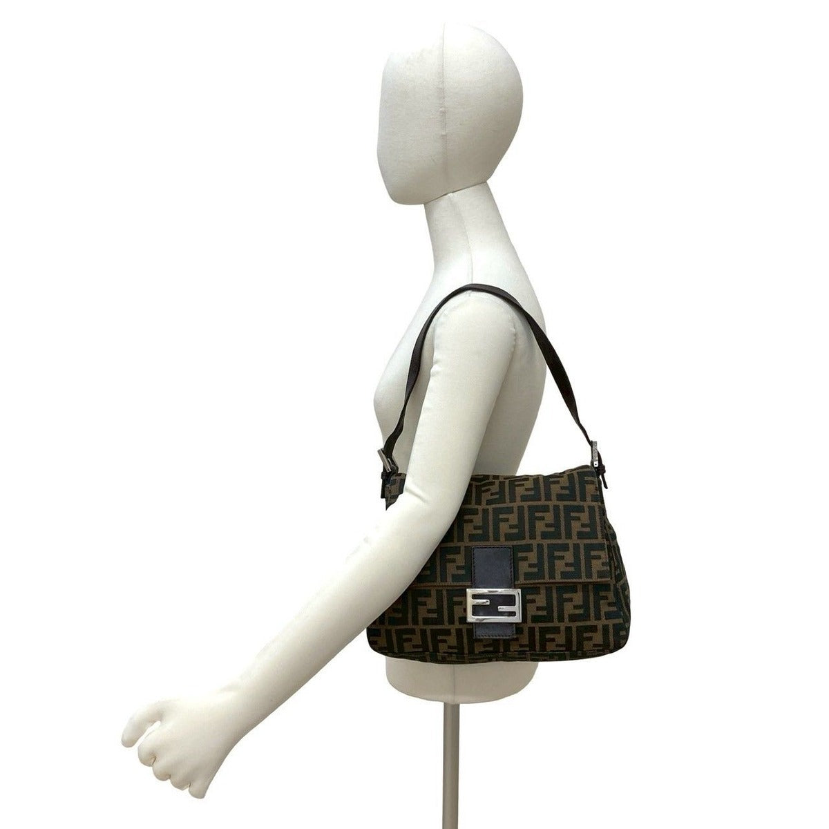 Fendi Mamma Bucket Zucca FF Pattern Canvas Leather Semi One — view 2