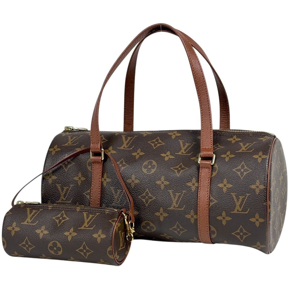Louis Vuitton Papillon 30 Handbag Monogram Brown