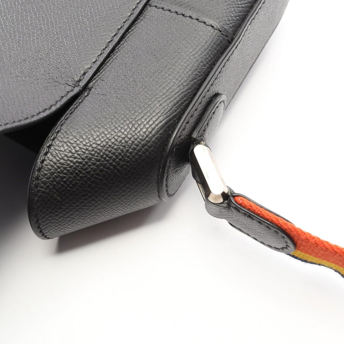 Hermes Shoulder Bag Octagon Black Leather — view 9