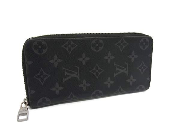 Louis Vuitton M62295 Monogram Eclipse Zippy Wallet Vertical Long Wallet Black