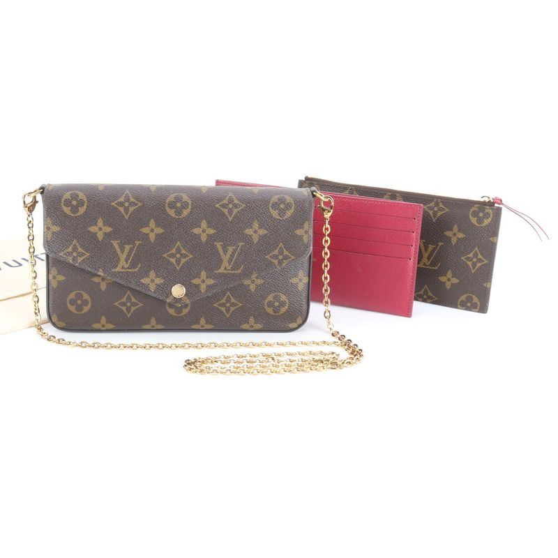 Current Louis Vuitton Monogram Pochette Felicie M81896 Shoulder Bag Crossbody