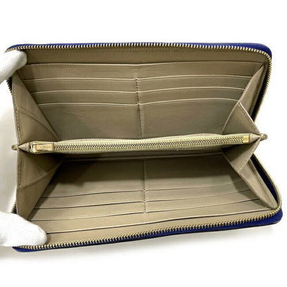 Celine Round Zipper Long Wallet Blue 103973xfl.07in