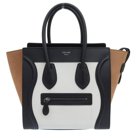 Celine Luggage Micro Shopper Handbag