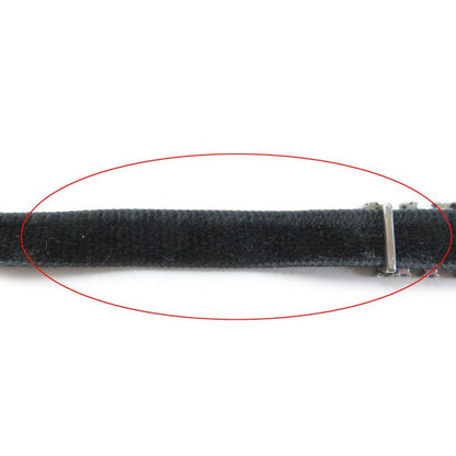 Christian DIOR J'aDIOR Rhinestone Logo Velour Choker With Logo Hardware Black