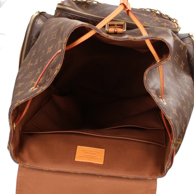 Louis Vuitton M44658 Trio Backpack Coated Canvas Monogram Backpack Men's