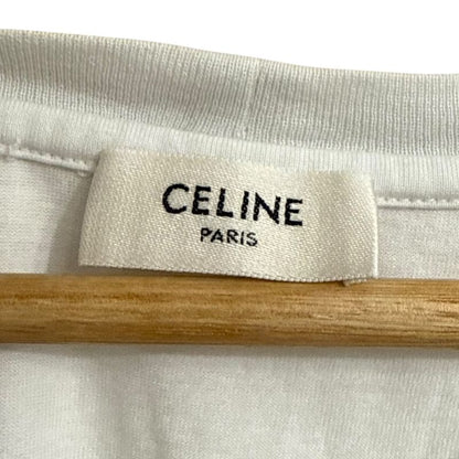 Celine Embroidered T-Shirt in Cotton Short Sleeve T-Shirt Cut and Sewn 2x351671q