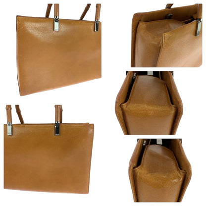 Gucci Bamboo Camel Silver Hardware Leather 002 1035 2way Handbag Tote Shoulder