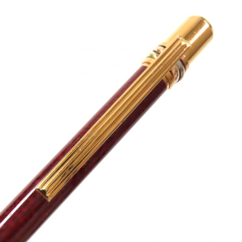  Cartier Trinity Marble Pattern Logo Engraved Twist Ballpoint Pen