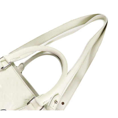 Louis Vuitton Yayoi Kusama Sac Plat White Blue Monogram Taurillon Psychedelic — view 4
