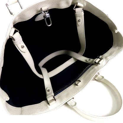Louis Vuitton Yayoi Kusama Sac Plat White Blue Monogram Taurillon Psychedelic — view 5
