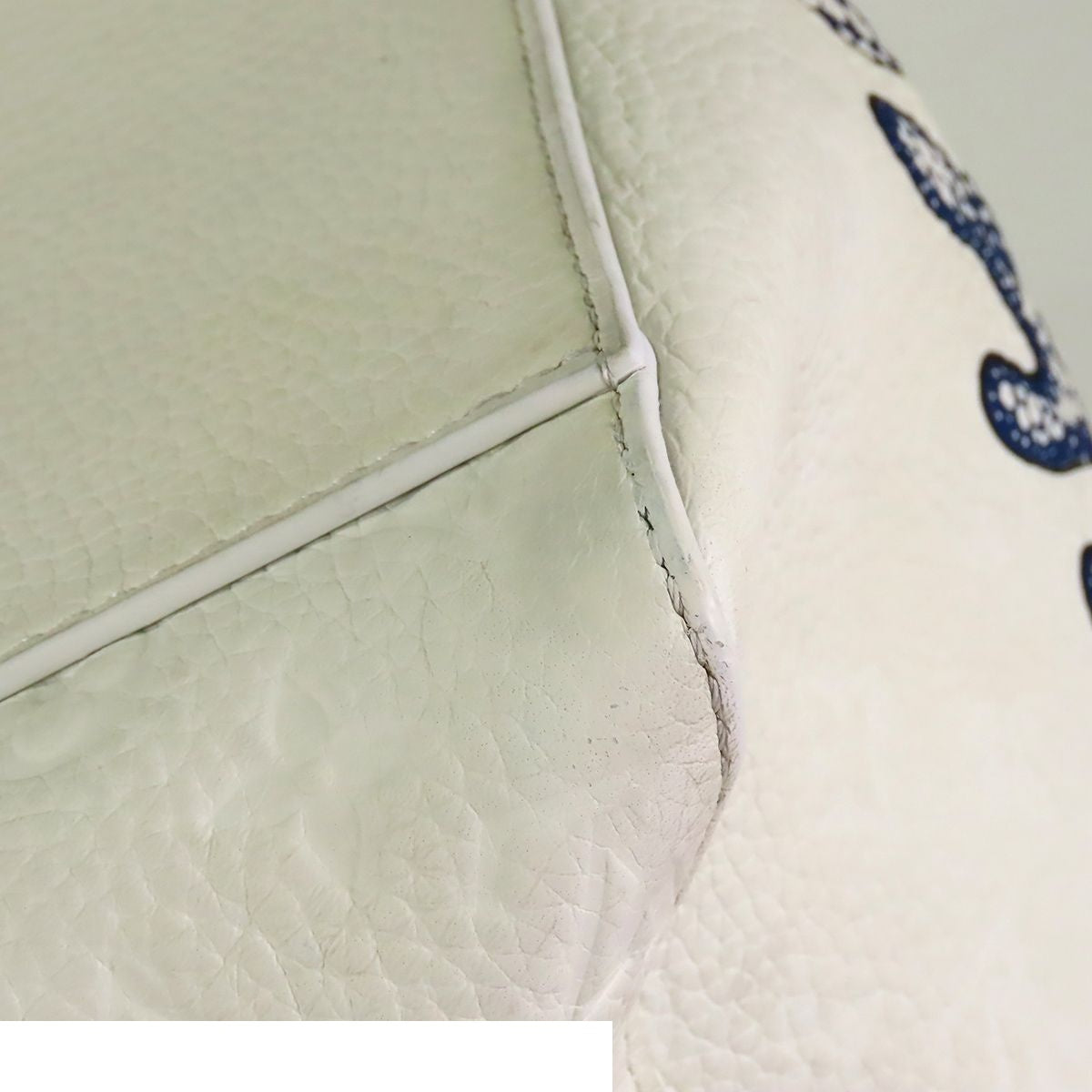 Louis Vuitton Yayoi Kusama Sac Plat White Blue Monogram Taurillon Psychedelic — view 6