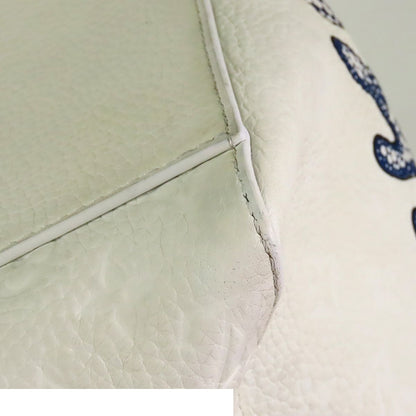 Louis Vuitton Yayoi Kusama Sac Plat White Blue Monogram Taurillon Psychedelic — view 6
