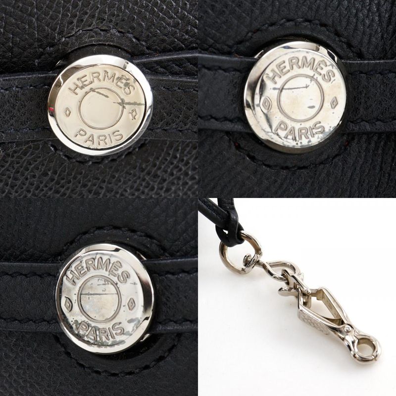 Hermes Cabas Na Vaux Epson Black □H Ladies Tote Bag