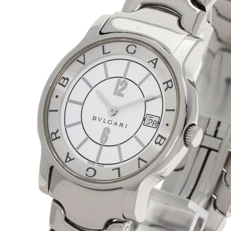 Bvlgari Bulgari St35ss Solo Tempo Watch SS Men's