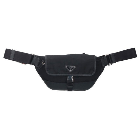 Prada 2 Vh176 re-Nylon Saffiano Leather Shoulder Bag