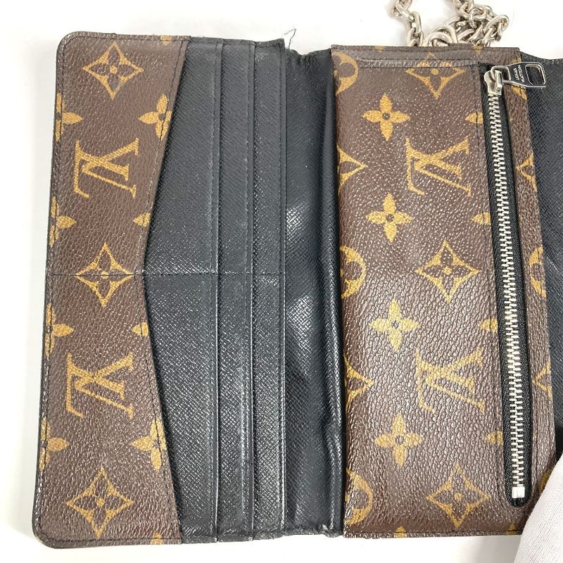 Louis Vuitton Long Wallet Portefeuille Ron M60168 Monogram Macassar Canvas Brown
