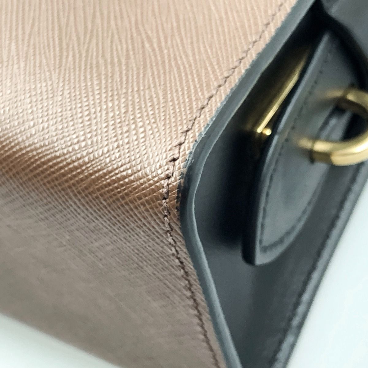 Prada Esplanade Bag Shoulder Bag 1bh043 Black X Brown