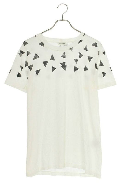 Saint Laurent Paris 412148 Y2pj1 Triangle Print T-shirt Men's S