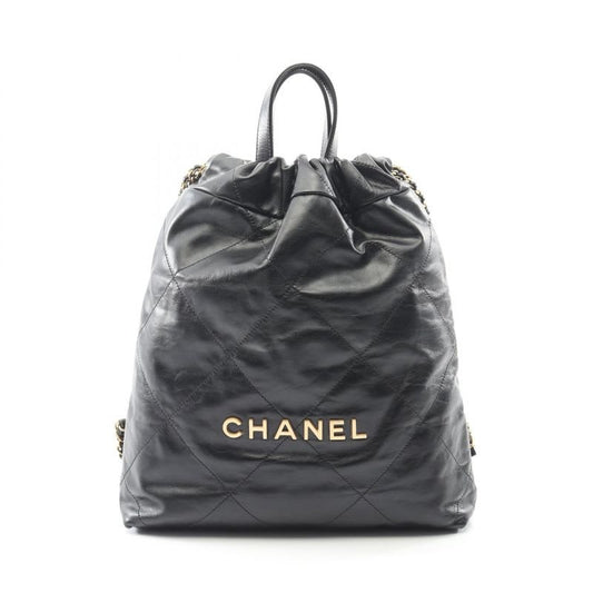 Chanel Rucksack Sac Backpack 22 Small Black Leather Chanel 22 Quilted