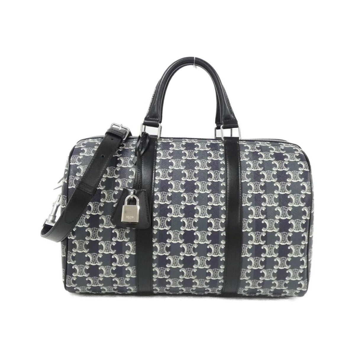 Celine Boston Bag Canvas Black