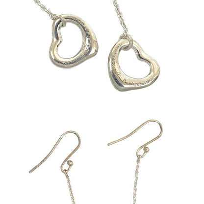 Tiffany & Co Open Heart Drop Earrings Silver 925 Accessori