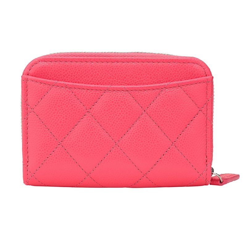 Chanel Coin Case Classic ZIP COIN Purse Neon Pink