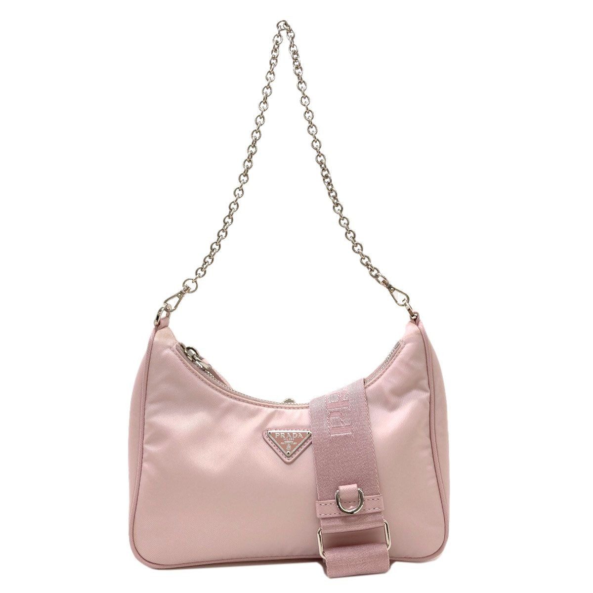 Prada Logo 2-Way Shoulder Bag Nylon