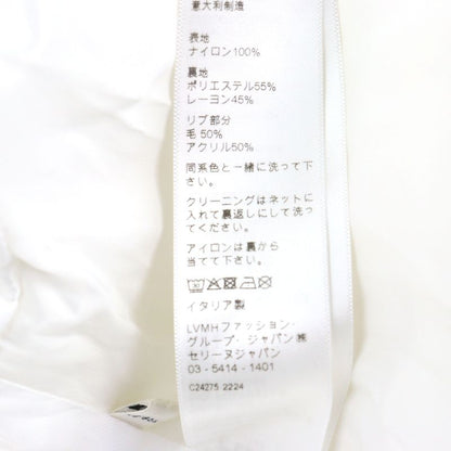 Celine 2w365495m Back Logo Bicolor Nylon Jacket Teddy Blouson White Black 44