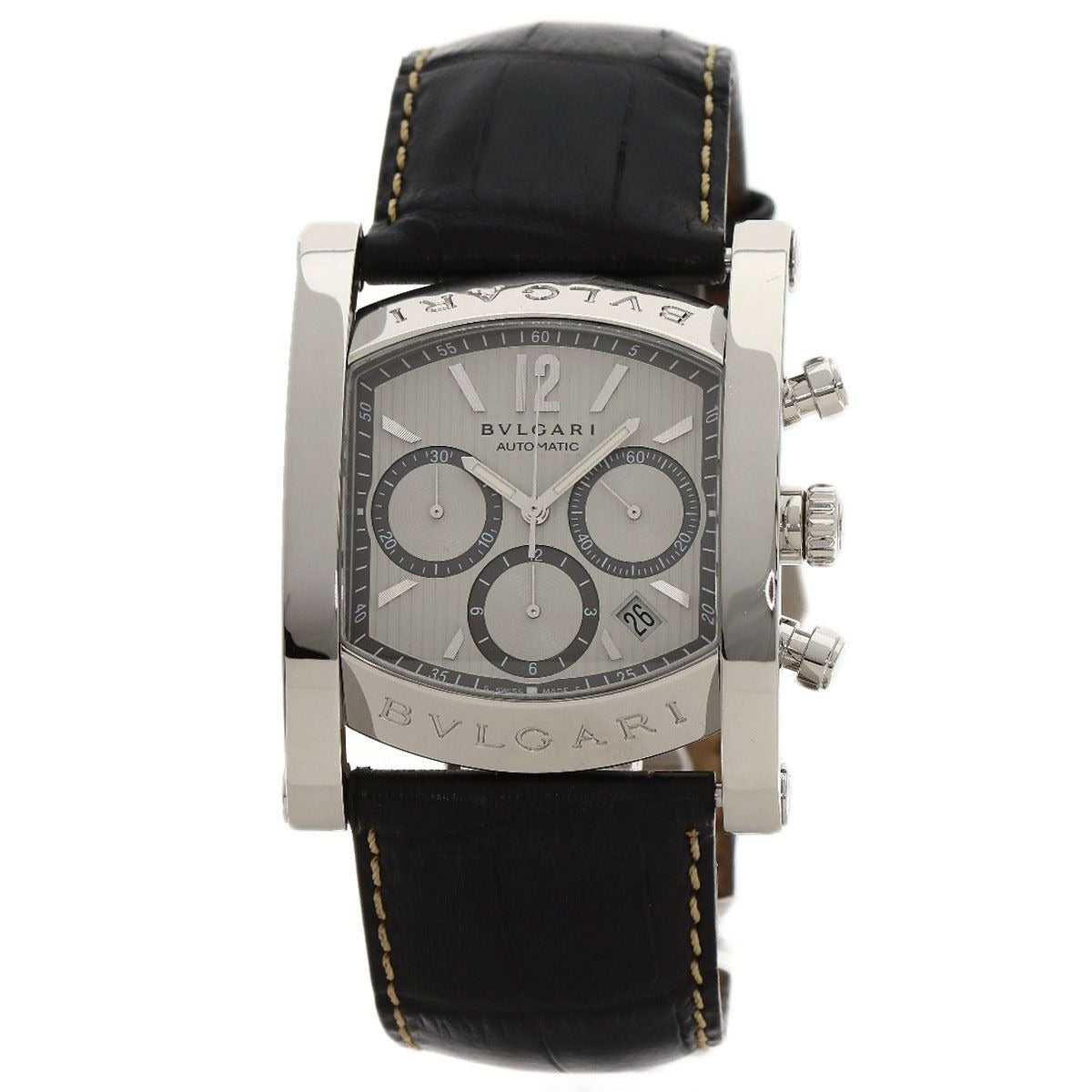 Bvlgari Ashoma Watch SS Leather