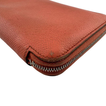 Hermes Azap Long Silk Inn Round Zipper Long Wallet Branded Card Holder Coin