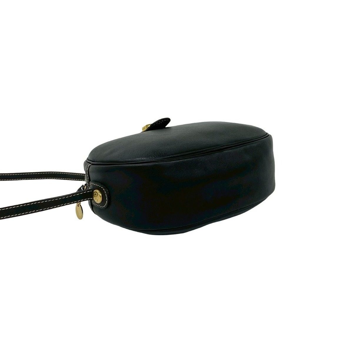 Dior Box Vintage CD Logo Leather Mini Shoulder Bag Pochette Black — view 7