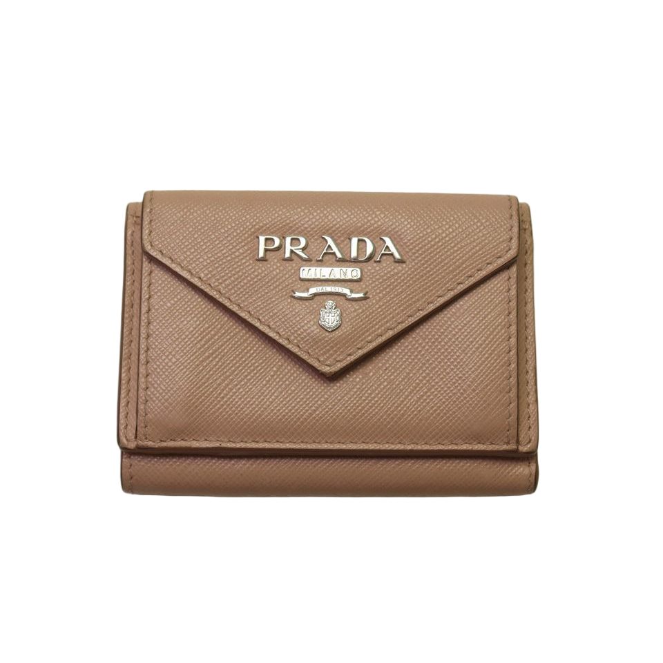 Prada Saffiano Leather Trifold Wallet