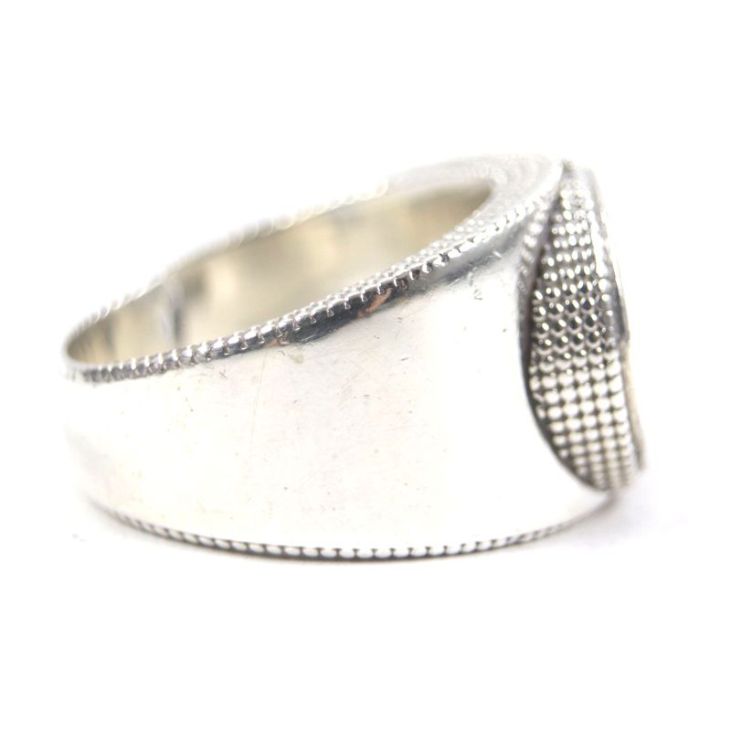 Gucci 479229 Interlocking G Ag925 Ring Silver 21 Made In Italy