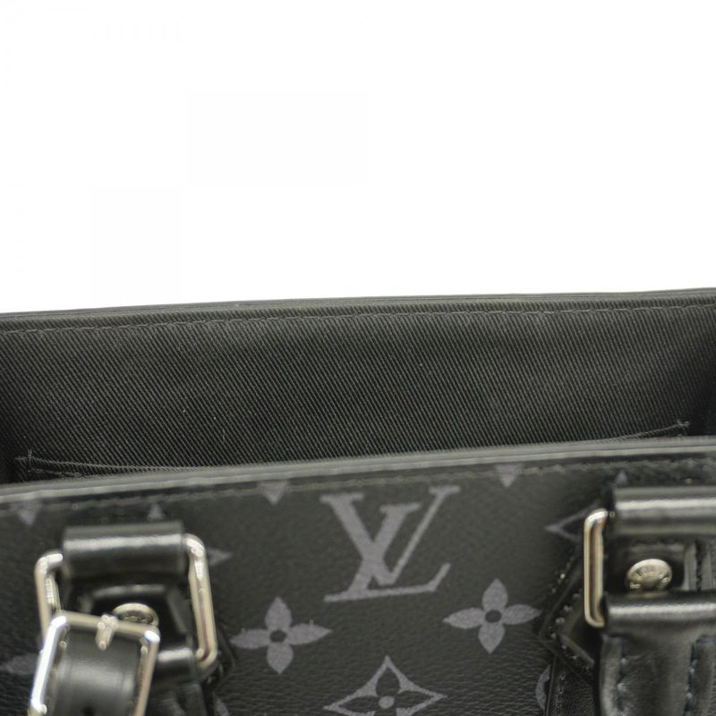 Louis Vuitton Handbag Monogram Eclipse Sac Plastic MINI M46453 Black 2-way Bag