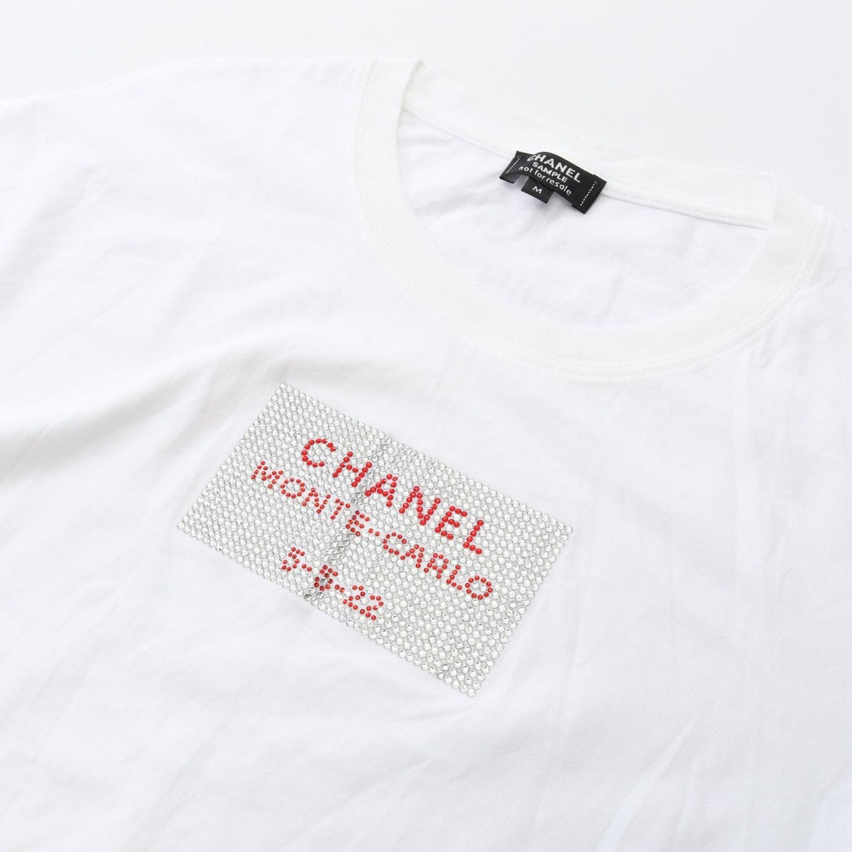 Chanel Top Monte Carlo White Cotton T-Shirt — view 9
