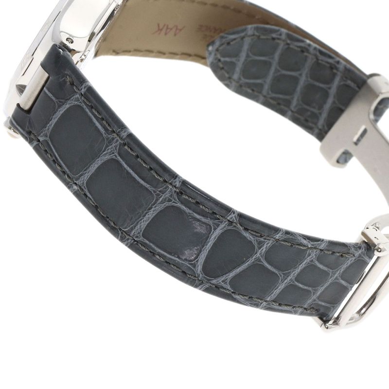 Cartier W1020012 Chronoscaf SM Wristwatch SS Leather Ladies