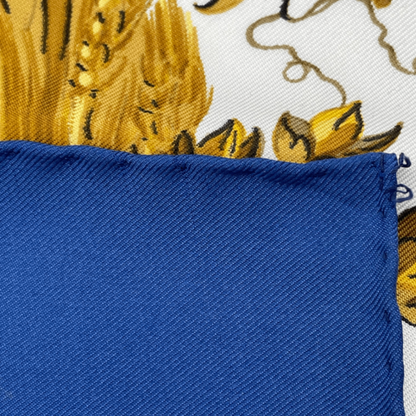 Hermes Scarf Carre 90 Silk Ceres Goddess Ceres Roman Mythology Navy