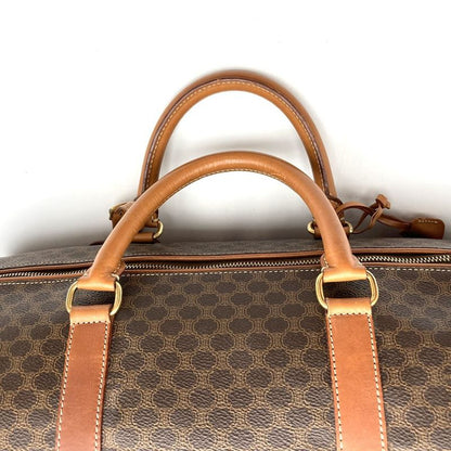 Celine Mc97/2 Boston Bag Travel Bag Travel Bag Macadam Brown PVC Vintage Ladies