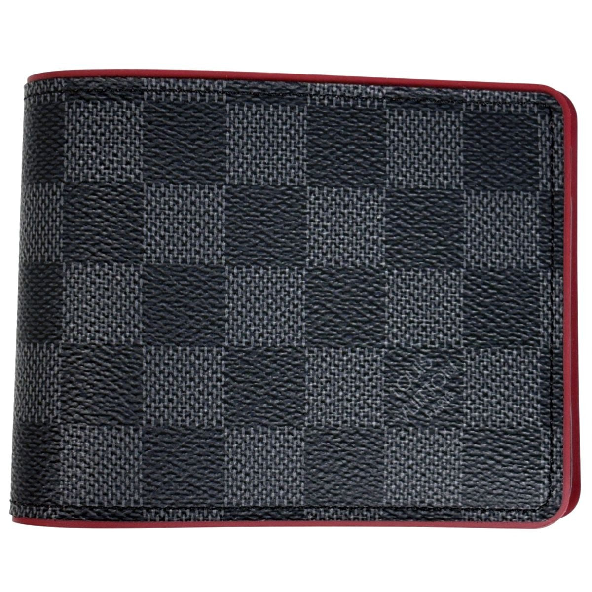 Louis Vuitton Portefeuille Multiple Billfold Card Holder Bifold Wallet Damier