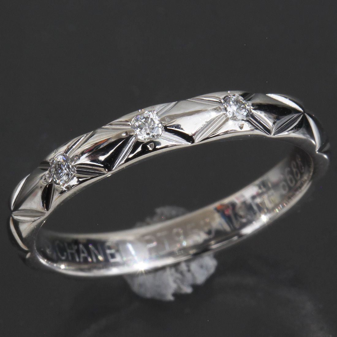 Chanel Quilted Diamond Ring
