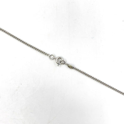 Chanel CC Logo Metal Silver Black Necklace — view 4