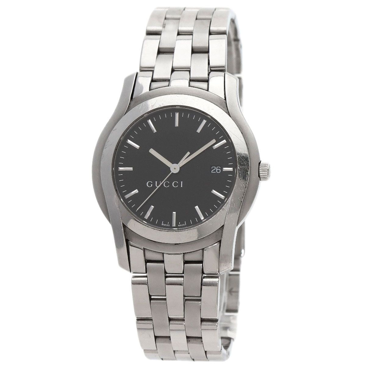 Gucci Round Face Watch SS