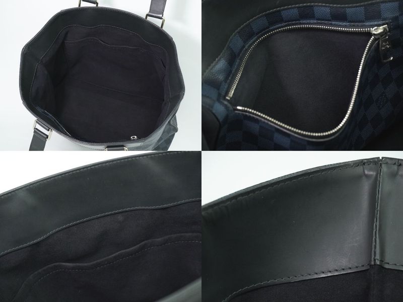 Authentic Louis Vuitton LV Cabas Voyage Damier Cobalt Shoulder Bag Tote Bag