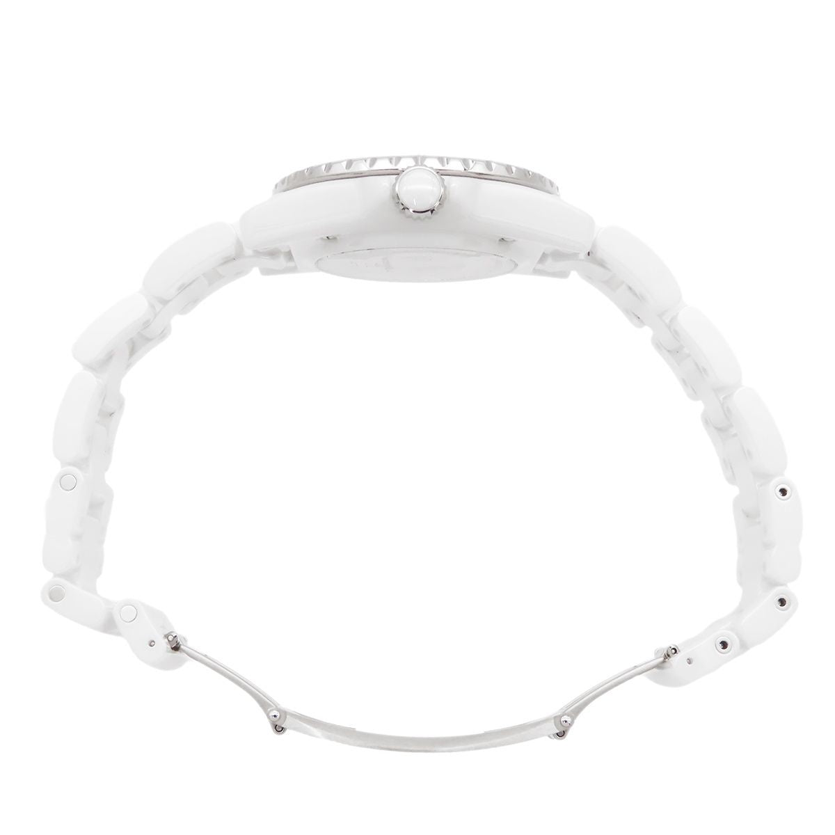 Chanel J12 Mademoiselle la Pausa White Ceramic SS 38 Watch Automatic — view 3