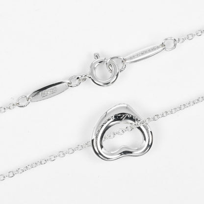 Tiffany & Co Open Heart 11mm (0.43in) Model Silver 925 Ladies 2.1g Necklace