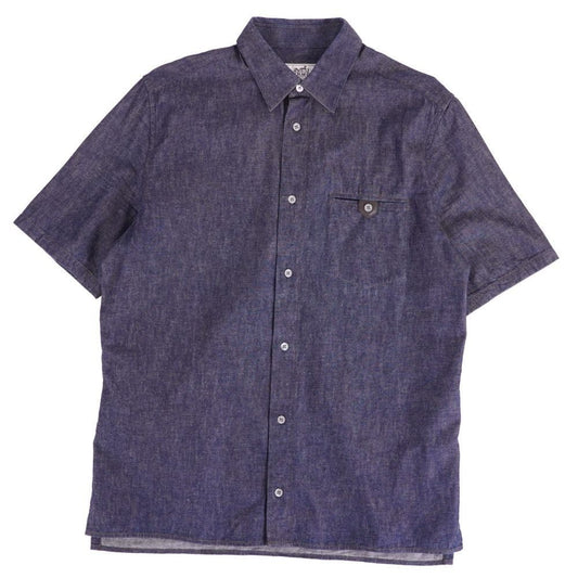 Hermes Shirt Denim Short Sleeve Cotton Lamb