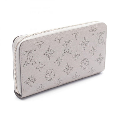 Louis Vuitton Round Wallet Zippy Silver Gray Leather Metallic — view 2