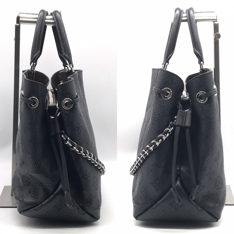 Louis Vuitton Mahina Bella Tote 2-Way Shoulder Bag Noir Black Price Negotiation — view 3